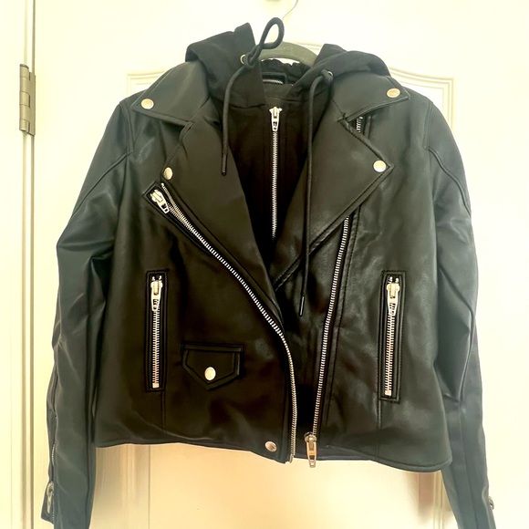 NWT! BLANK NYC Vegan Leather Jacket - Picture 1 of 4